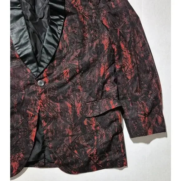 After Six Rudofker Vintage Red Tuxedo Blazer 40 Short